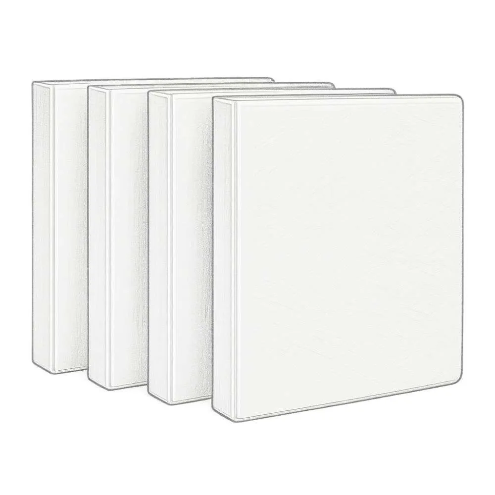 Amazon Basics 3-Ring Binders (Pack of 4)