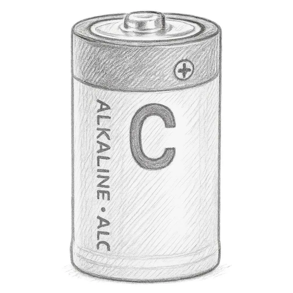 Amazon Basics C Cell Alkaline All-Purpose Batteries (Pack of 12)