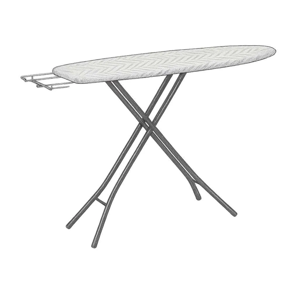Amazon Basics Full-Size Ironing Board Fold-Up, Chevron Cover