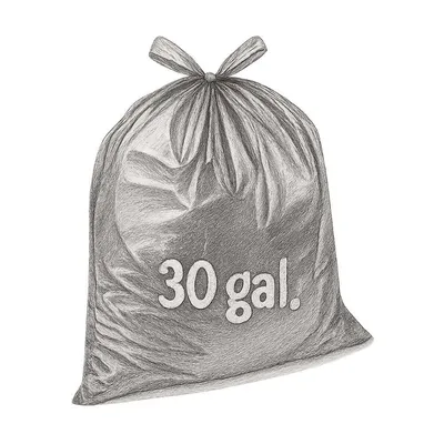 Amazon Basics Multipurpose Drawstring Trash Bags 30 gal (Pack of 50)