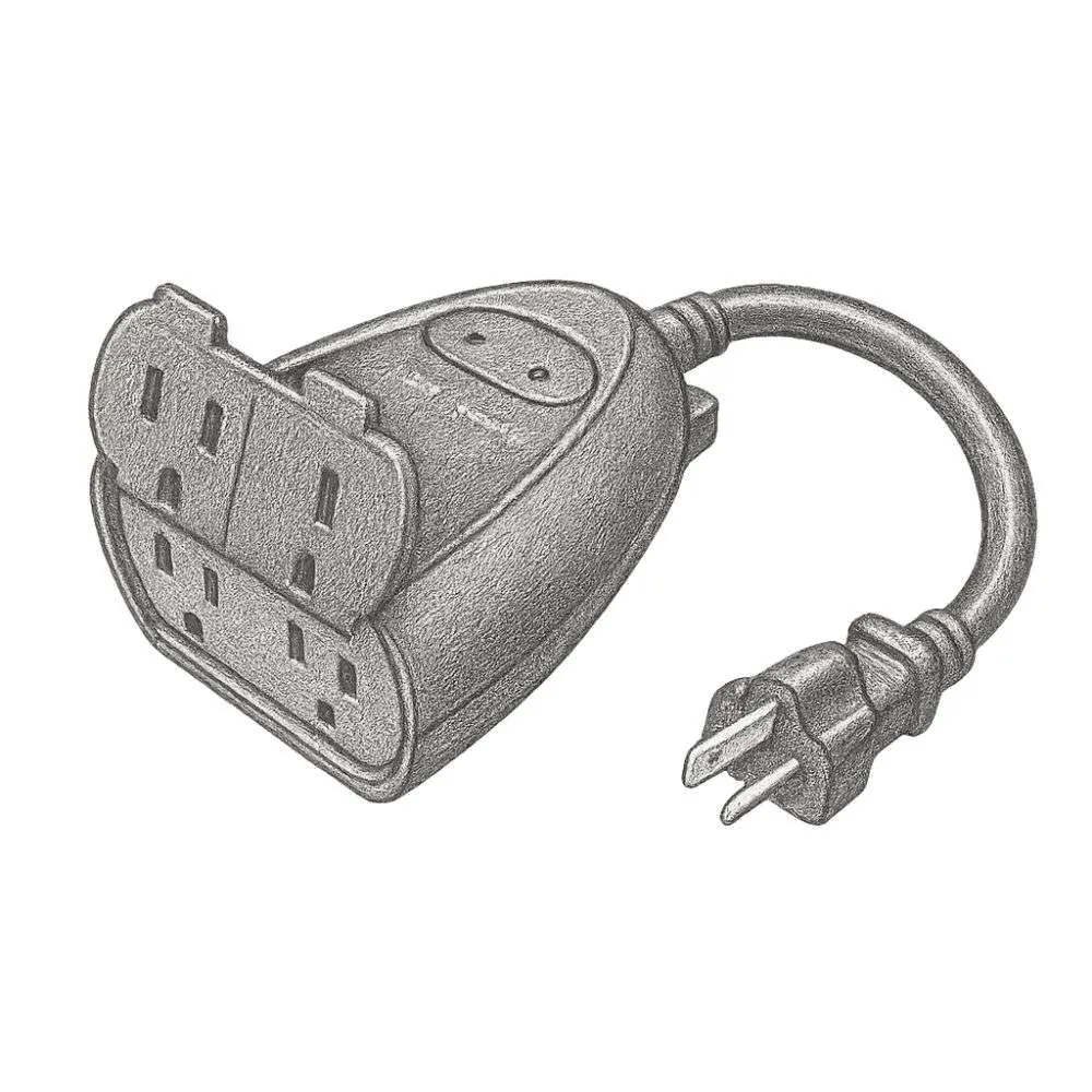 Amazon Basics Smart Outdoor Plug with 2 Controllable Outlets