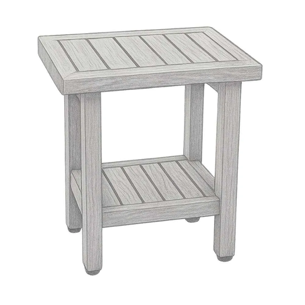 AquaTeak The Original Spa™ Shower Bench with Shelf