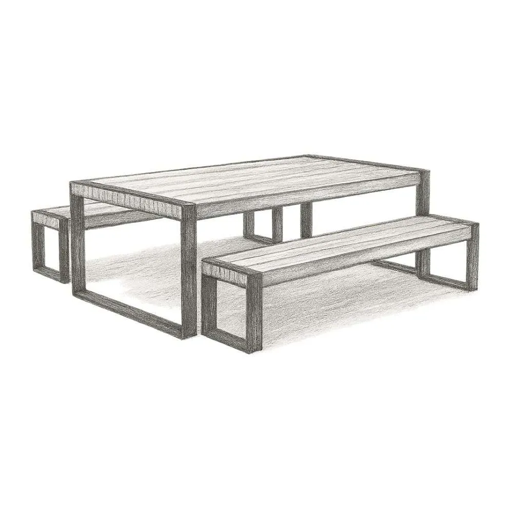Article Lubek Tuscan Brown Dining Set
