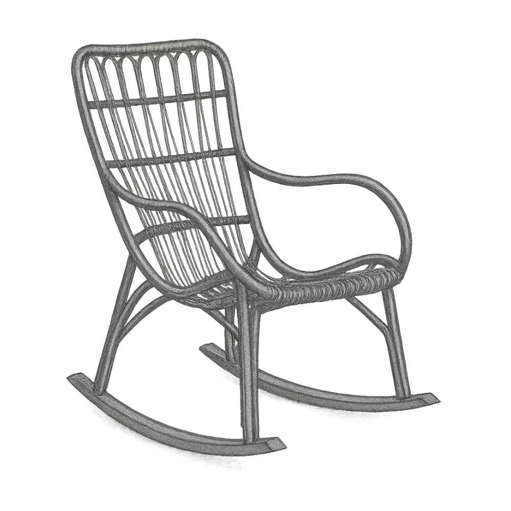 Article Medan Graphite Rocking Chair