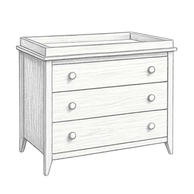 Babyletto Sprout 3-Drawer Changer Dresser with Removable Changing Tray