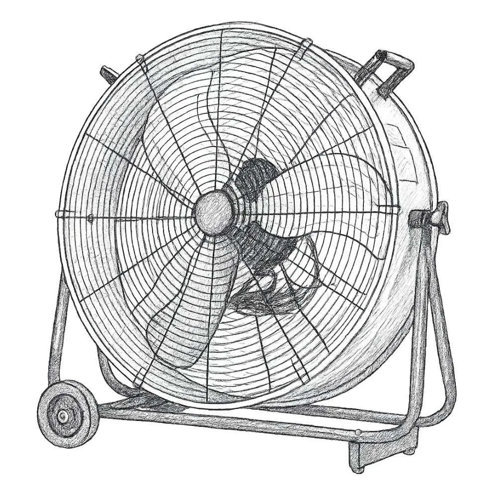 BILT HARD 8100 CFM High Velocity Industrial Drum Fan (24")