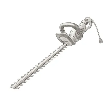 BLACK+DECKER Hedge Trimmer with Rotating Handle and Dual Blade Action Blades 3.3 Amp (24")