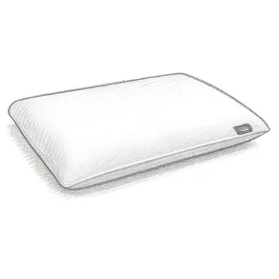 Bluewave Bedding Hyper Slim Gel Memory Foam Pillow