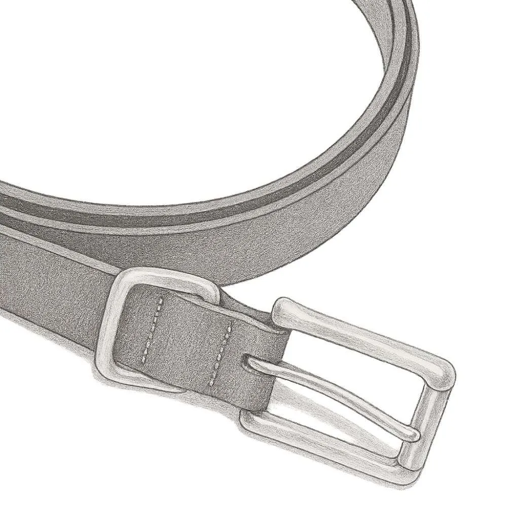 Bonobos Leather Jeans Black Belt (30 MM)