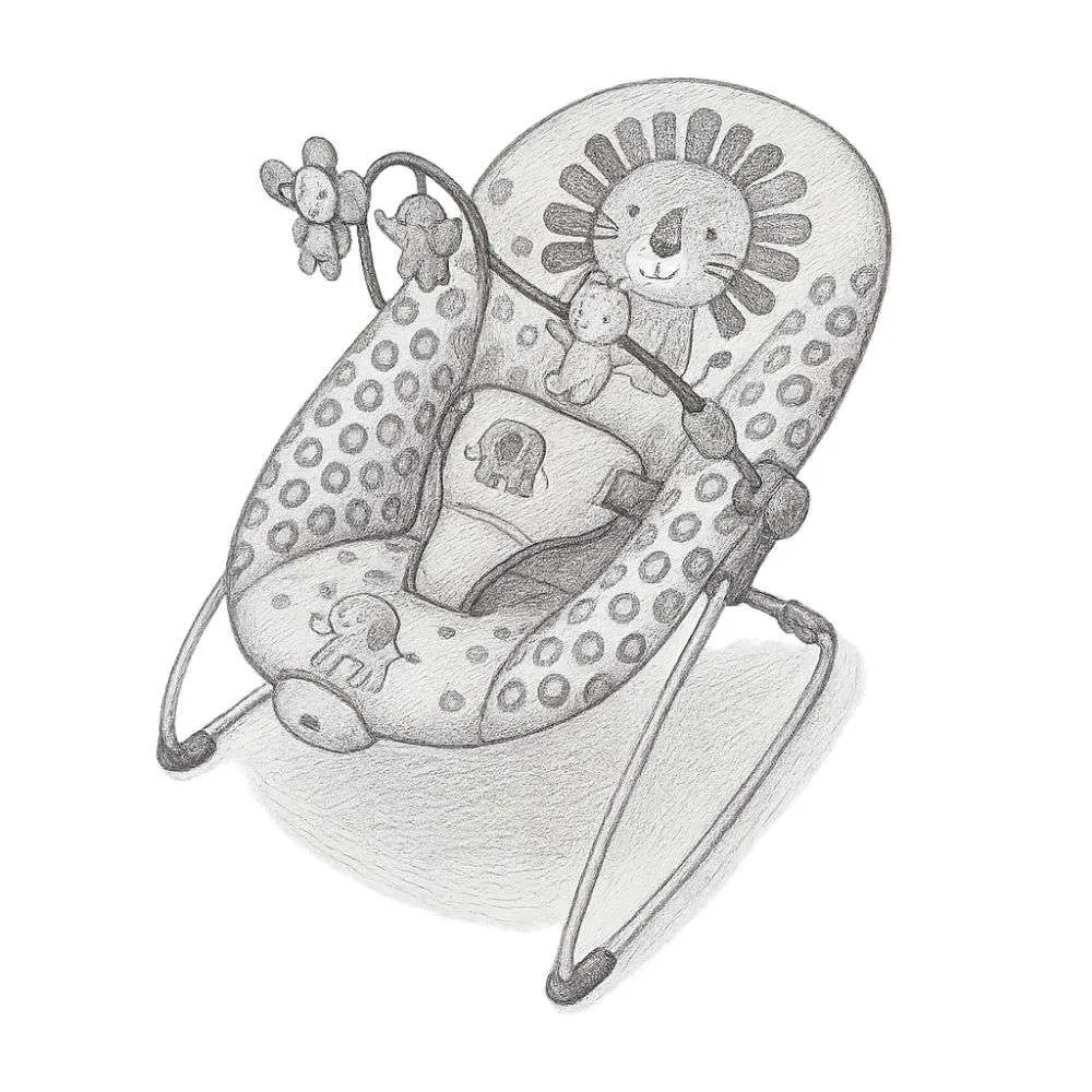 Bright Starts Portable Baby Bouncer Soothing Vibrations Infant Seat