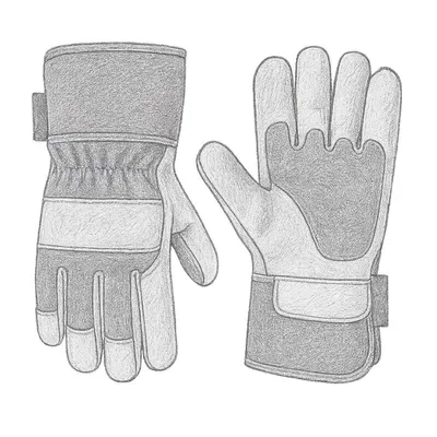 Carhartt Insulated Grain Leather Safety Cuff Work Gloves