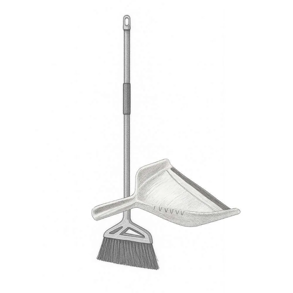 Casabella ToughSweep Broom and Dustpan (Extra Large)