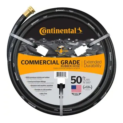 Continental Premium Commercial Grade Rubber Water Hose