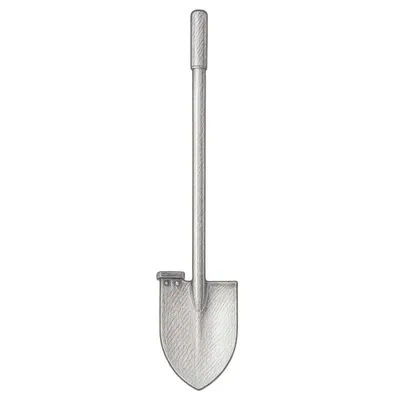 Corona AS90300 All-Steel Round Point Shovel 48"