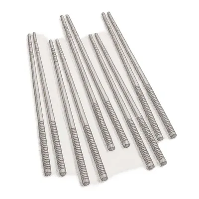 Crate and Barrel Black Striped Bamboo Chopsticks (5 Pairs)