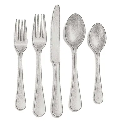 Crate and Barrel Caesna Mirror Flatware (4 Sets Of 5 Pieces)