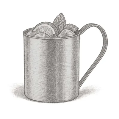 Crate and Barrel Moscow Mule 16 oz Copper (Single Mug)