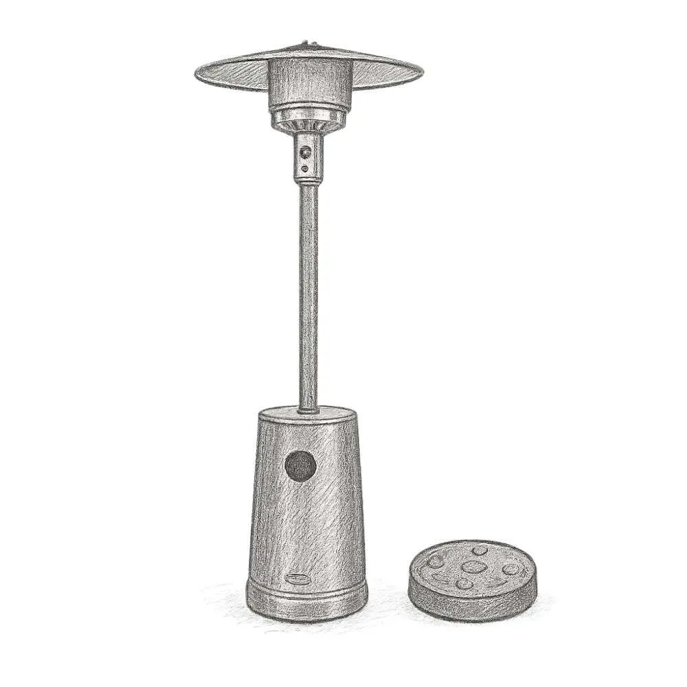 East Oak TORCH Outdoor Patio Propane Gas Heater Original (50,000 BTU)