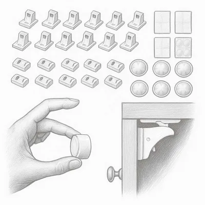 Eco-Baby Magnetic Cabinet Locks for Babies (12 Locks and 2 Keys)