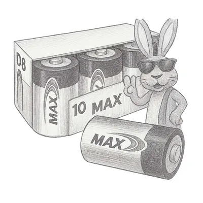 Energizer Max Premium Alkaline D Cell Batteries (Pack of 8)