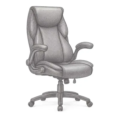 Eureka Galene Faux Leather Office Chair
