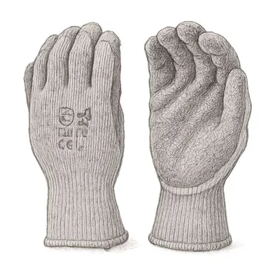 G & F Products Rubber Latex Double Coated Work Gloves