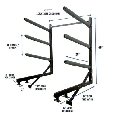 StoreYourBoard G-Kayak Dock Storage Rack Over The Water