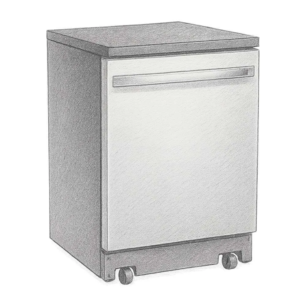 GE EnergyStar 24" Stainless Steel Portable Dishwasher