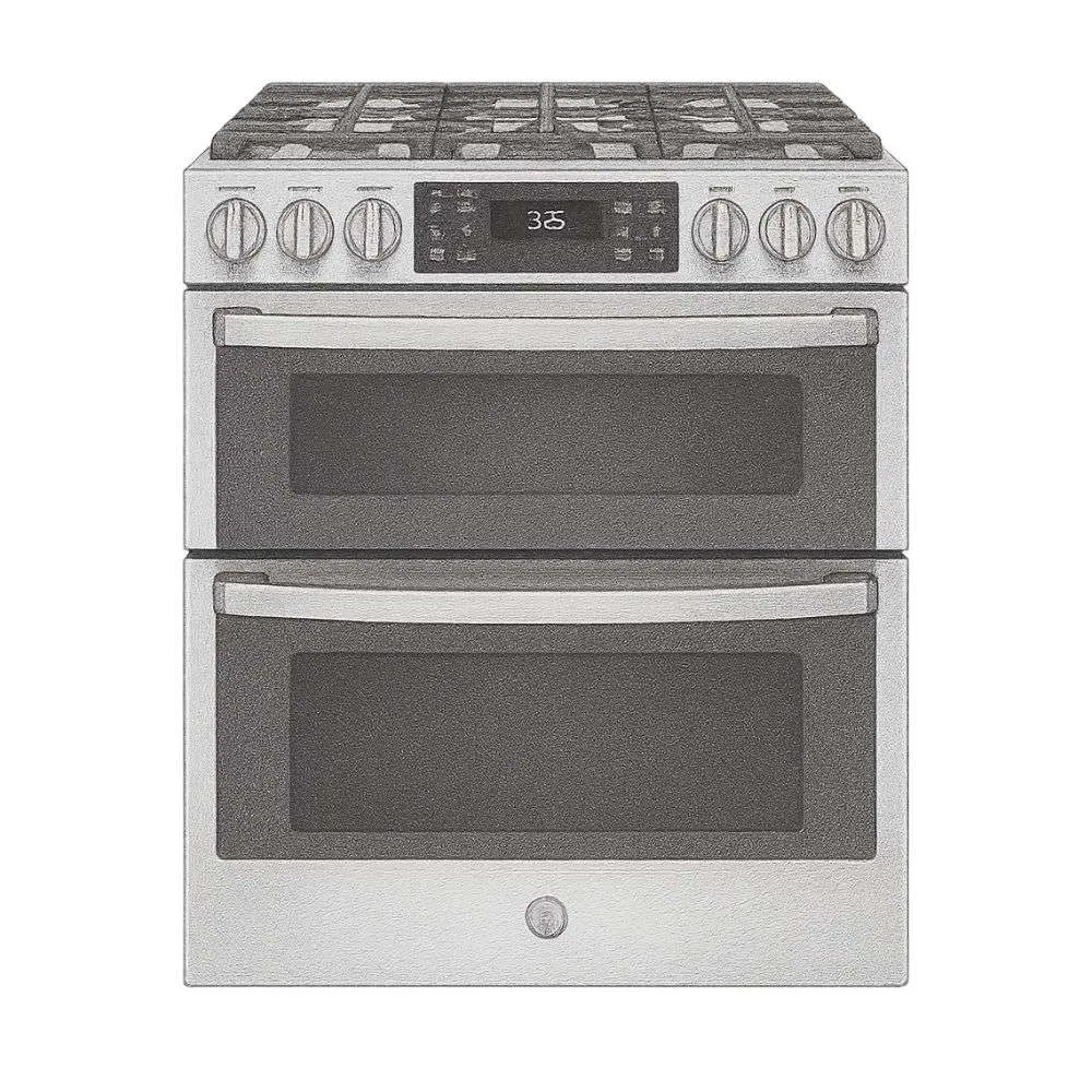 GE Profile™ 30" Smart Slide-In Gas Double Oven With Convection
