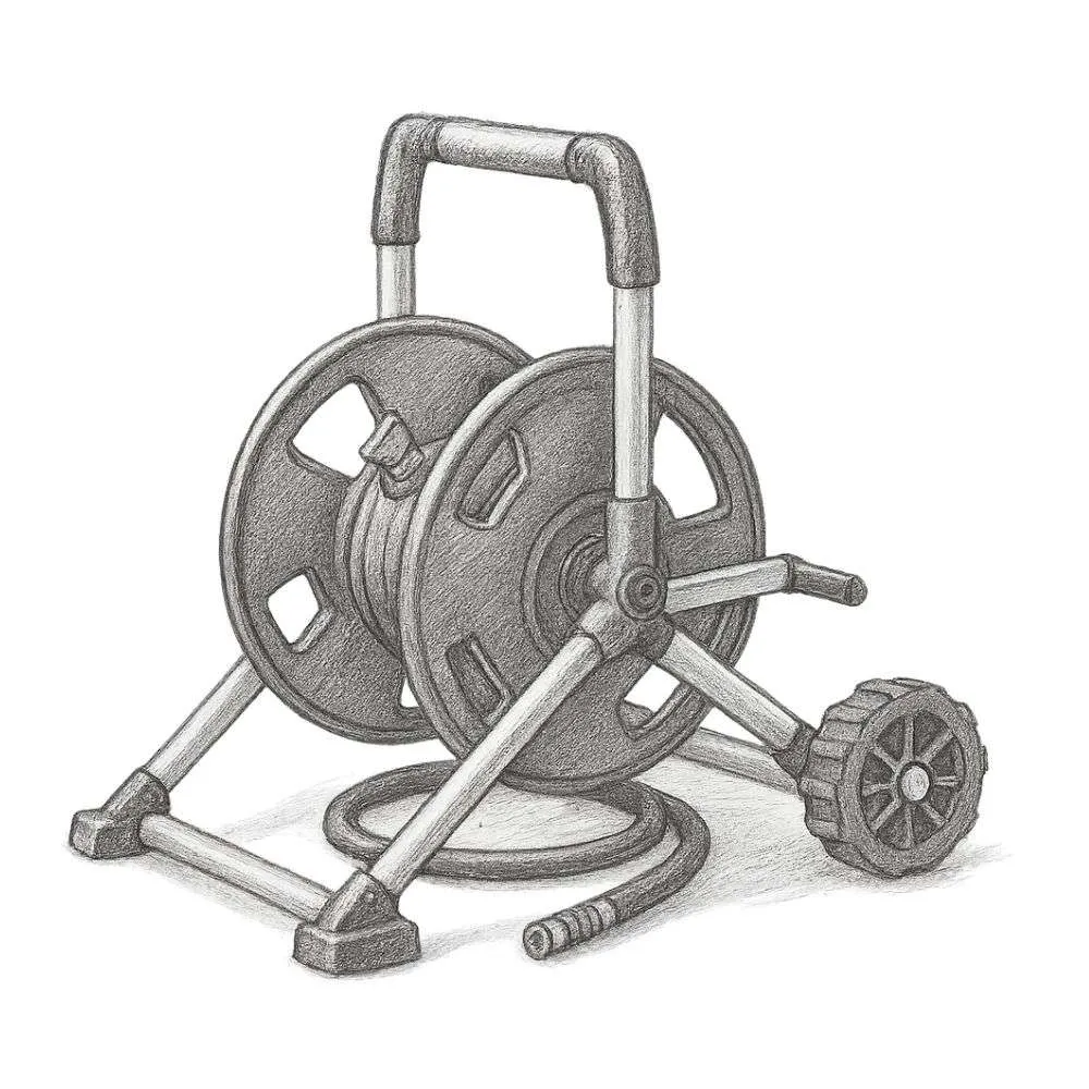 Gorilla Aluminum Zero Rust Mobile Hose Reel (175 ft.)