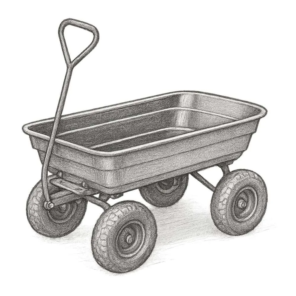 Gorilla Carts Poly Garden Dump Cart (4 cu. ft.)