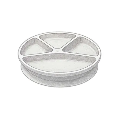 Green Sprouts Learning Plate Silicone (9")