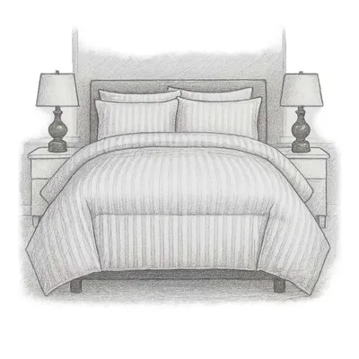 Hotel Grand White Goose Down Comforter (Queen Size)