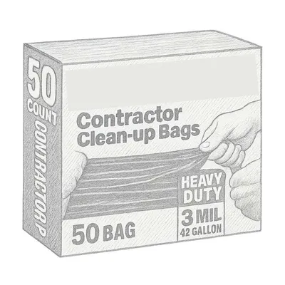 Husky Contractor Clean-Up Bags 42 gal (Pack of 50)