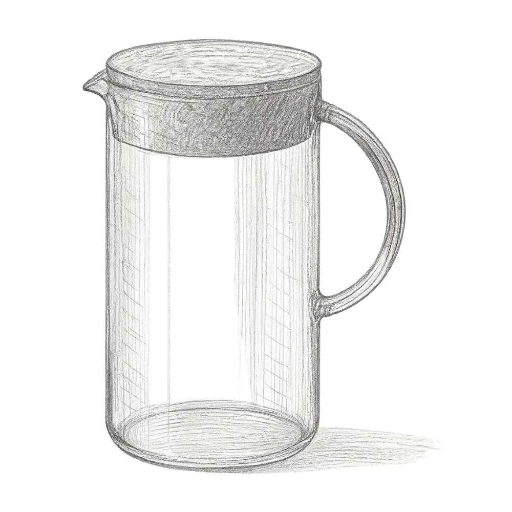 IKEA 365+ Clear Glass Pitcher with Lid