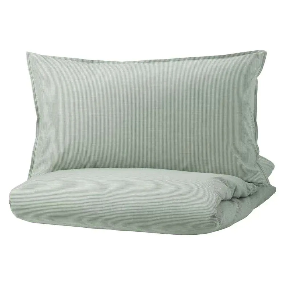 IKEA Bergpalm Duvet Cover and Pillowcase (Queen Size)