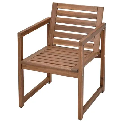 IKEA NÄMMARÖ Outdoor Armchair Light Brown Stained