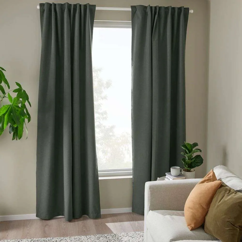 IKEA ROSENMANDEL Black-Out Curtains (84" x 53", Set of 2)