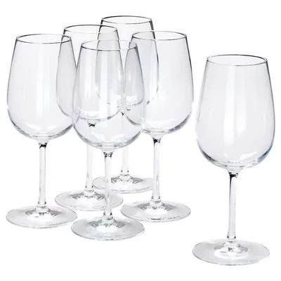 IKEA Storsint Wine Clear Glass 17 oz (Set of 6)