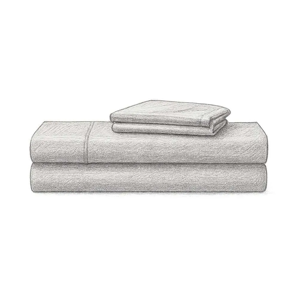 JCPenney Wrinkle Guard 400TC Cotton Sheet (1 Set of 4 Pieces)