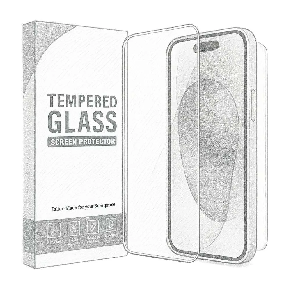 JETech 6.1" Screen Protector for iPhone 15 (Pack of 2)