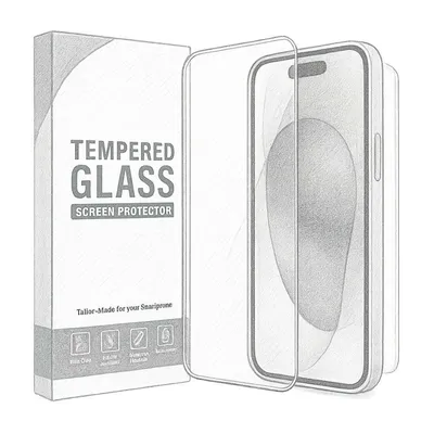 JETech 6.1" Screen Protector for iPhone 15 (Pack of 2)