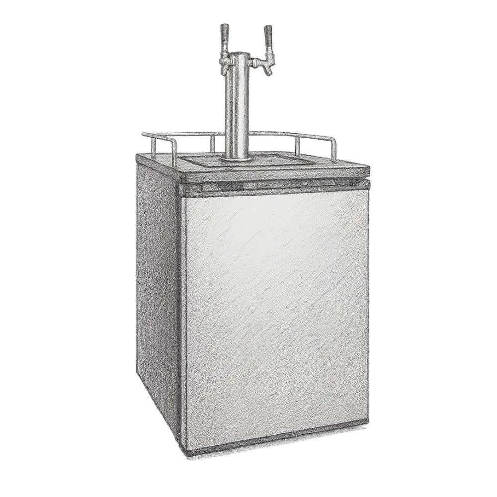 Kegco 24" Wide Dual Tap Digital Kegerator