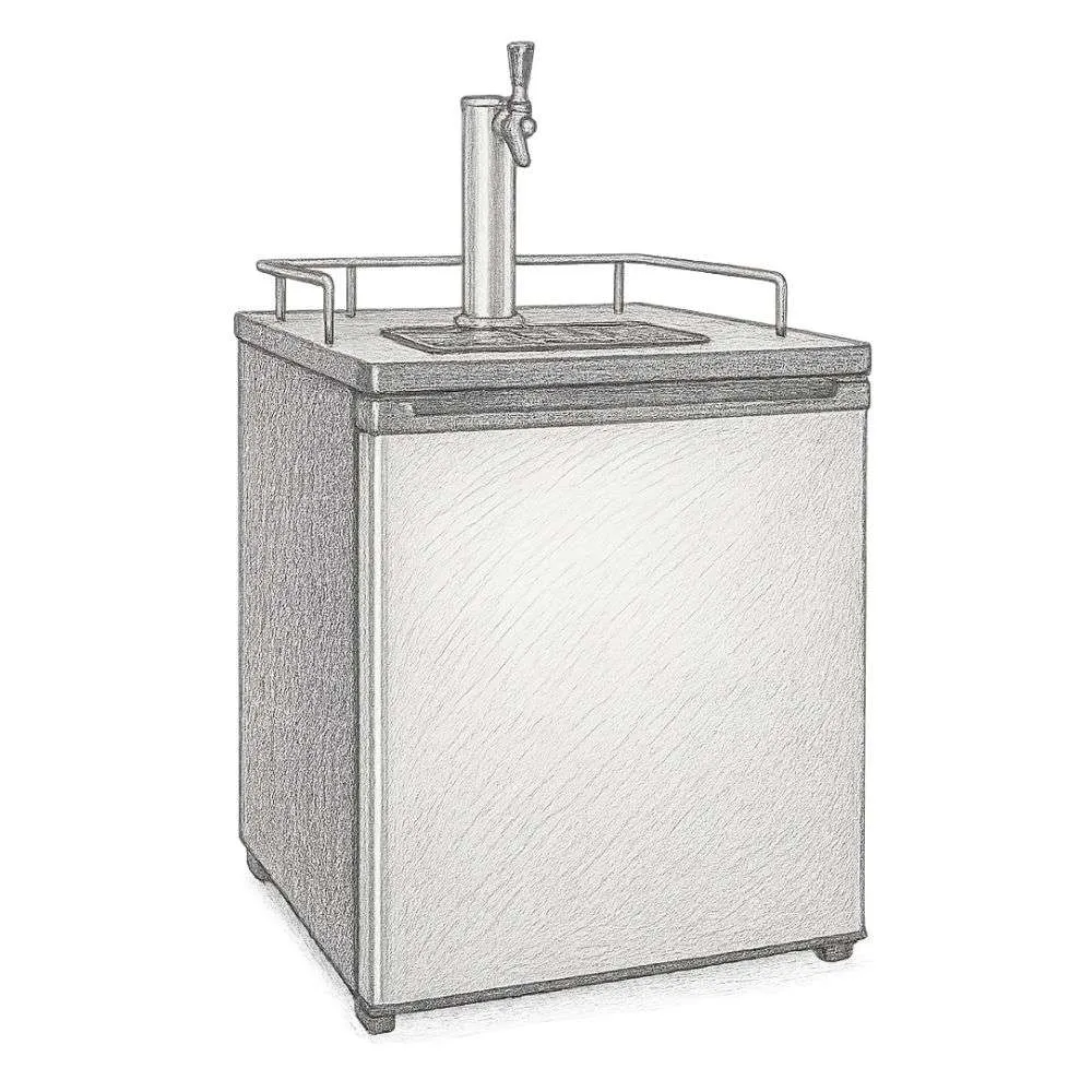 Kegco 24" Wide Homebrew Single Tap Stainless Steel Digital Kegerator