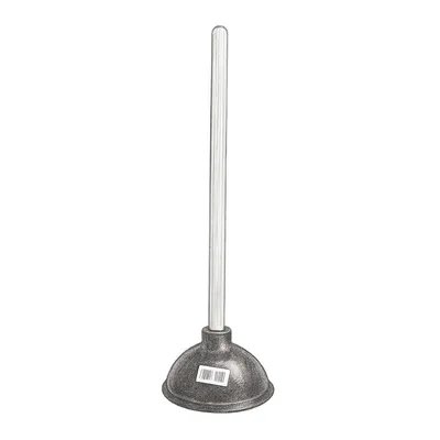 Kendik Rubber Toilet Plunger with Wood Handle