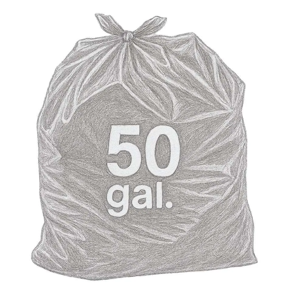 Kirkland Signature Outdoor Trash Bags 50 gal (Pack of 70)