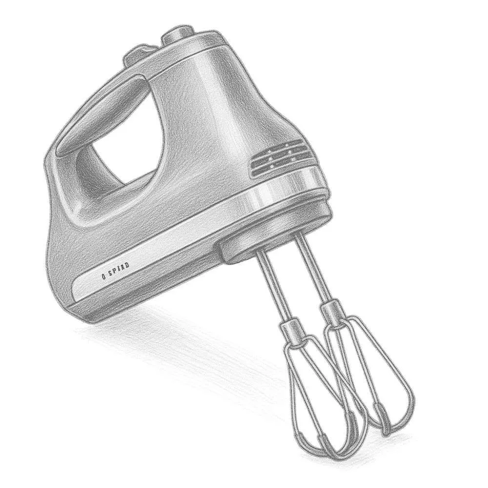 KitchenAid 6 Speed Hand Mixer with Flex Edge Beaters