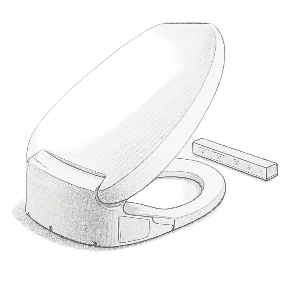 Kohler PureWash Elongated Bidet Toilet Seat with Remote Control
