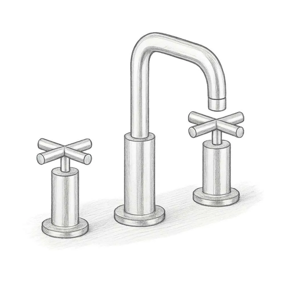 Kohler Puris Bathroom Sink Faucet with Cross Handles