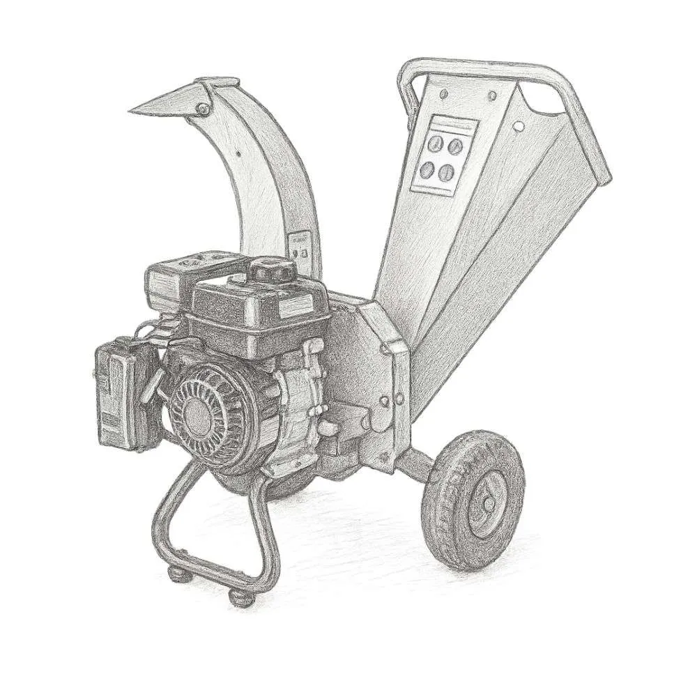 Landworks Mini Wood Chipper and Shredder 7HP 212CC Gas Engine (3")